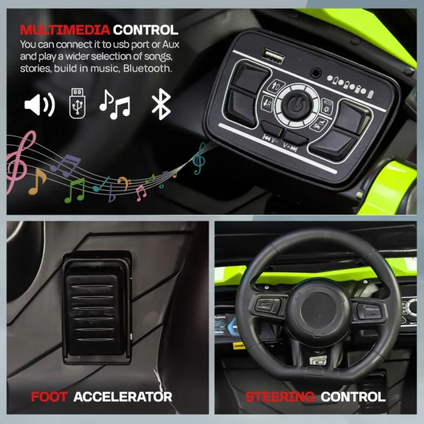 Baybee Roger Rechargeable Battery Operated Jeep for Kids - Image 3