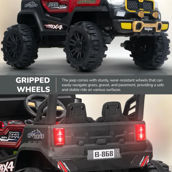 Baybee Rygon Pro 4x4 Battery Operated Jeep for Kids (Painted) - Image 2