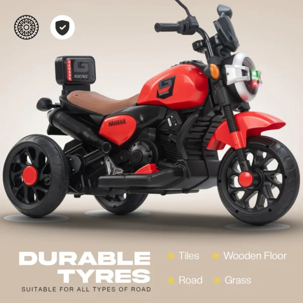 Baybee Zappy Electric Bike for Kids, Ride on Toys Kid Bikes with LED Light, Bluetooth & USB Music - Image 3