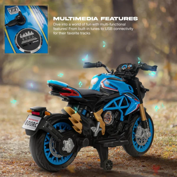 BAYBEE MTK Battery Operated Bike for Kids with Hand Accelerator - Image 4