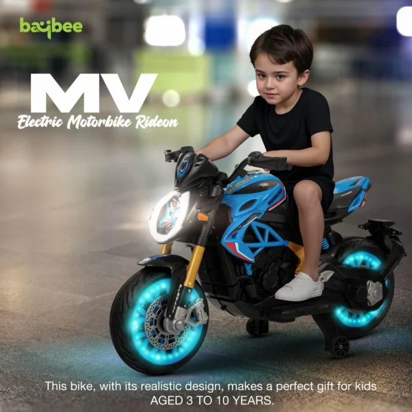 BAYBEE MTK Battery Operated Bike for Kids with Hand Accelerator - Image 8