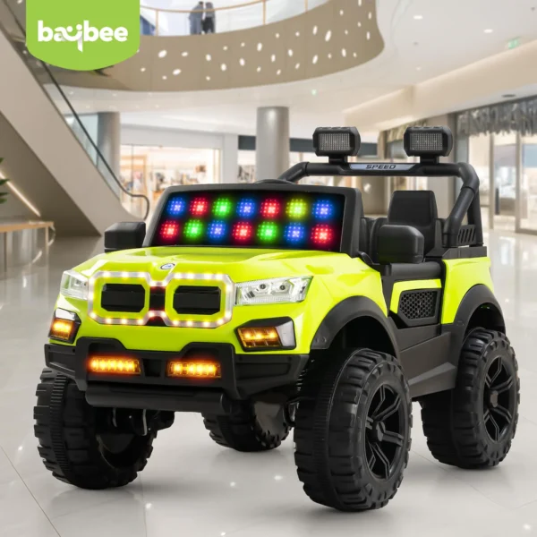 Baybee Bumpy 4×4 Battery Operated Jeep for Kids, Ride on Toy Kid Car with RGB Windshield Light & Music - Image 3