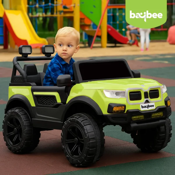 Baybee Bumpy 4×4 Battery Operated Jeep for Kids, Ride on Toy Kid Car with RGB Windshield Light & Music - Image 2