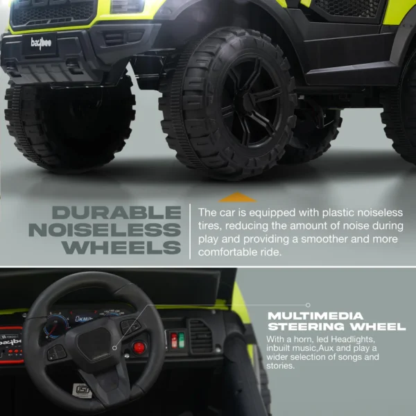 Baybee Bronco Battery Operated Jeep for Kids RGB Windshield Light & Music - Image 8